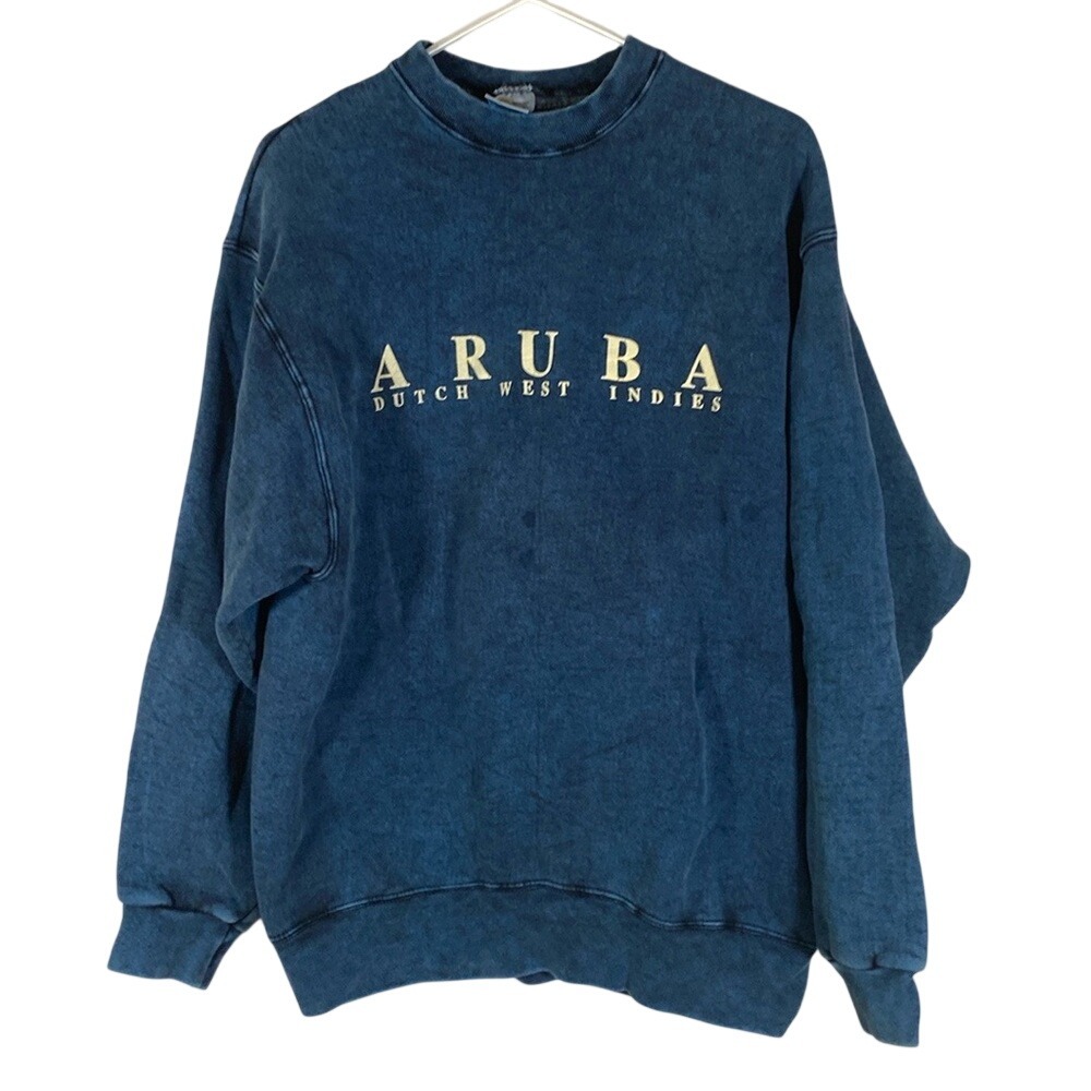 Vintage Aruba Dutch West Indies sweatshirt size large unisex 90s see description